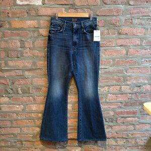 NWT Mother The Super Cruiser Flare Jeans size 27 smashing banjos color
